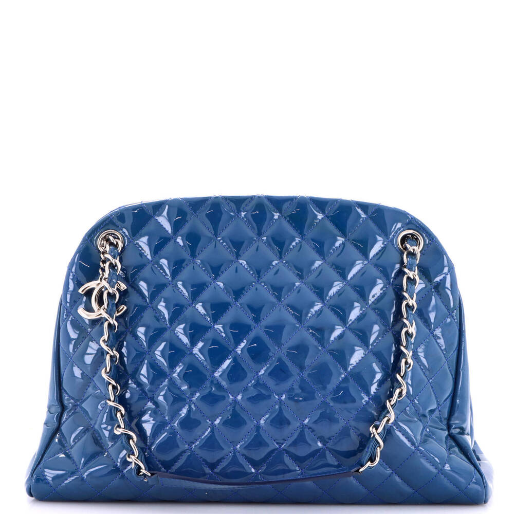 Chanel Large Just Mademoiselle Bag Quilted Patent